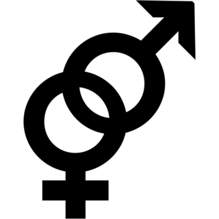 סימן נקבה וזכר שלובים