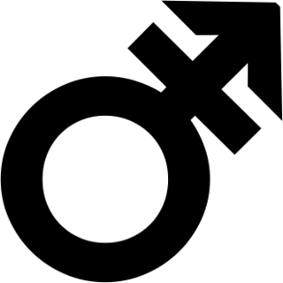 סמל זכר עם קו חוצה