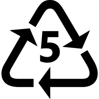 סמל מיחזור לפלסטיק מסוג 5