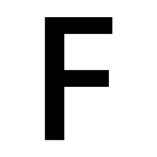 סמל אינדיקטור אזורי אות F
