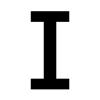 סמל אינדיקטור אזורי אות I