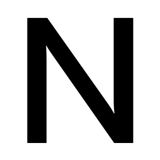 סמל אינדיקטור אזורי אות N