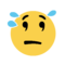 פרצוף מאוכזב עם דמעה