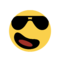 פרצוף מחייך עם משקפי שמש