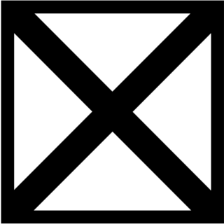 צלב אלכסוני בריבוע