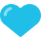 Blauw hart