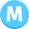 M in cirkel