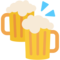 Klinkende bierglazen