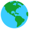 Wereldbol met Noord- en Zuid-Amerika