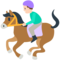 Jockey op renpaard