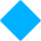 Grote blauwe ruit