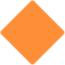 Grote oranje ruit