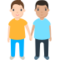 Mannen hand in hand
