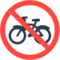 Geen fietsen