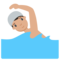 Zwemmende persoon