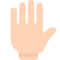 Opgeheven hand