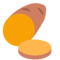 Gepofte zoete aardappel