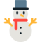Sneeuwpop zonder sneeuwvlokken