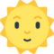 Zon met gezicht