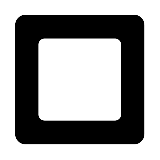 Černé čtvercové tlačítko