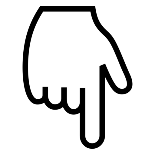 Backhand Index Pointing Down: Medium Skin Tone