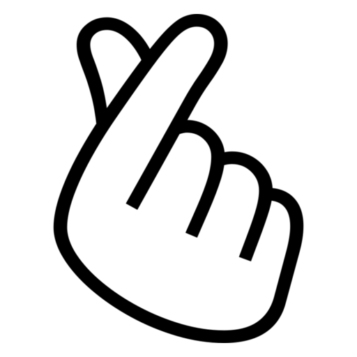 Hand with Index Finger and Thumb Crossed