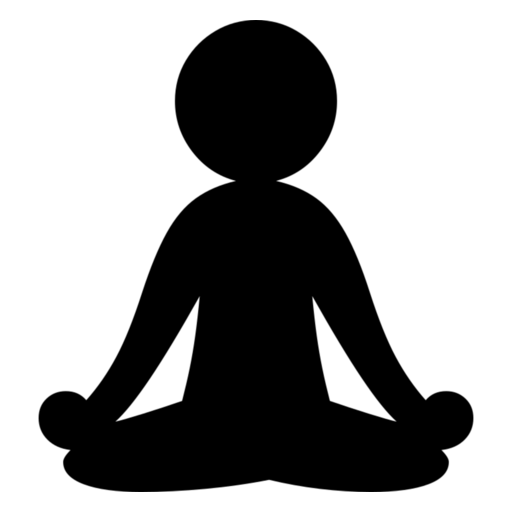 Man in Lotus Position: Medium-Light Skin Tone
