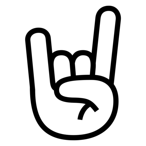 Sign of the Horns: Dark Skin Tone