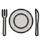 Teller Mit Messer Und Gabel