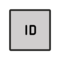 Großbuchstaben ID In Lila Quadrat