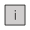 Buchstabe „I“ In Blauem Quadrat
