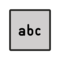 Eingabesymbol Lateinische Buchstaben
