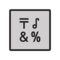 Eingabesymbol Sonderzeichen