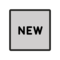 Wort „New“ In Blauem Quadrat