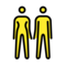 Frau und Mann halten Händchen