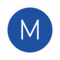 Buchstabe „M“ In Kreis