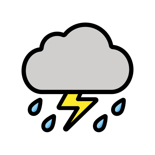 Wolke Mit Blitz Und Regen