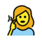 Gehörlose Frau