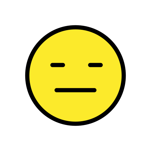 Ausdrucksloses Gesicht