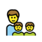 Familie: Mann, Junge, Junge