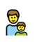 Familie: Mann, Junge
