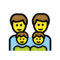 Familie: Mann, Mann, Junge, Junge