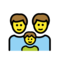 Familie: Mann, Mann, Junge