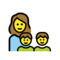 Familie: Frau, Junge, Junge