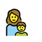 Familie: Frau, Junge
