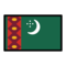 Flagge: Turkmenistan