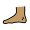 Fuß: Mittlere Hautfarbe