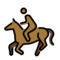 Pferderennen: Mitteldunkle Hautfarbe