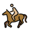 Pferderennen: Mittelhelle Hautfarbe