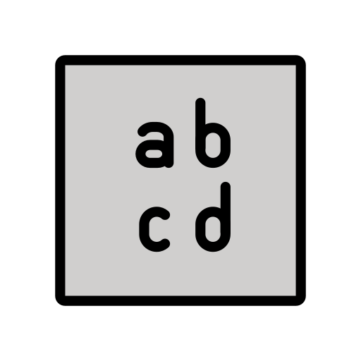 Eingabesymbol Lateinische Kleinbuchstaben